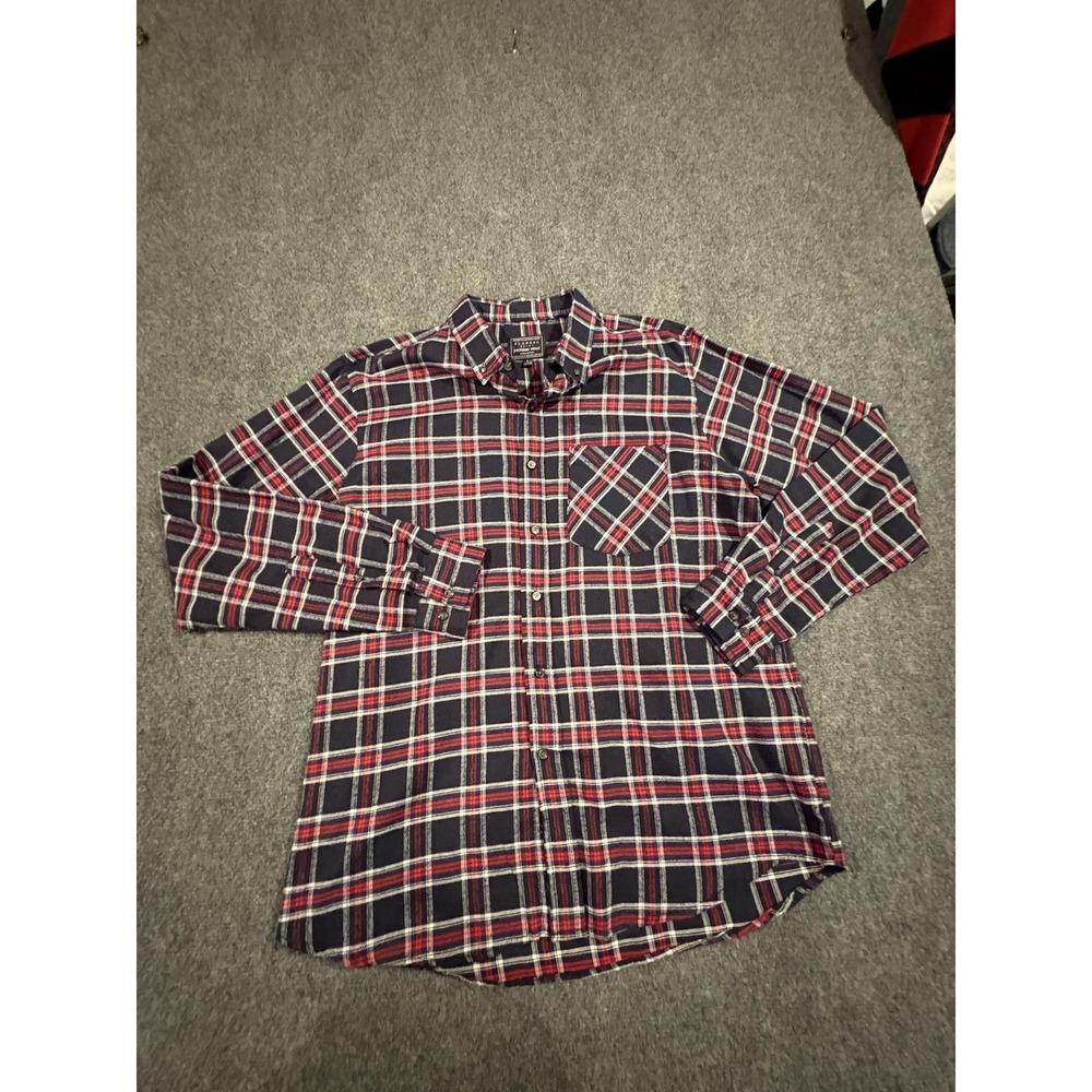 Jackson Hole Flannel Shirt Mens Large Plaid Button Up Casual Long Sleeve
